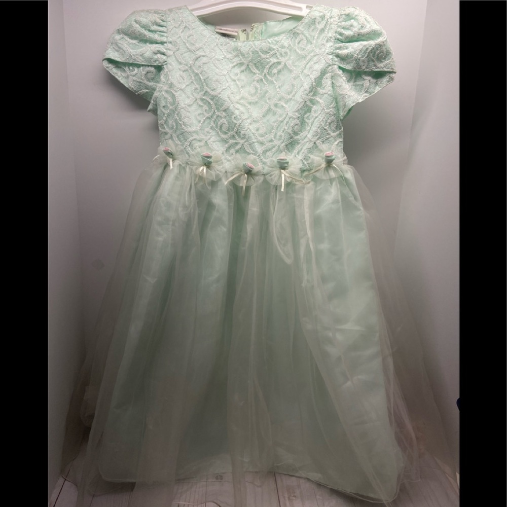 Rose cottage mint dress 7